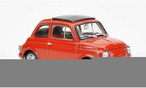 Fiat 500 R 1/43 Brumm rojomarron cerradoes techo plegable 1972 coche miniatura