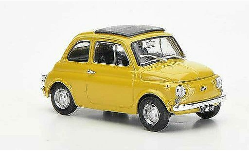 Fiat 500 R 1/43 Brumm beige cerradoes techo plegable 1972 coche miniatura