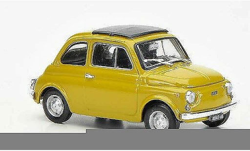 Fiat 500 R 1/43 Brumm senf cerradoes techo plegable 1972 coche miniatura