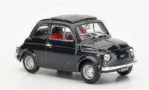 Fiat 500 R 1/43 Brumm azul cerradoes techo plegable 1972 coche miniatura