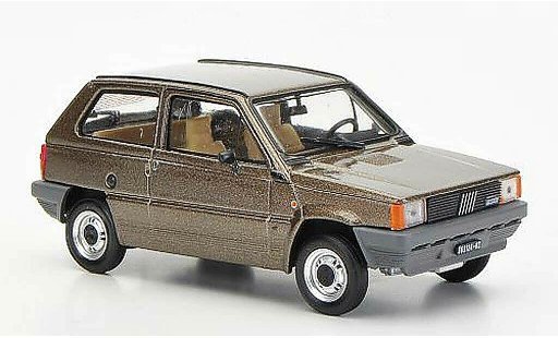 Fiat Panda 45S 1/43 Brumm marron 1982 coche miniatura
