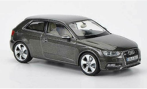 Audi A3 berline 1/43 Schuco gris marron 2012 coche miniatura