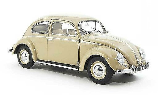 Volkswagen Kafer Base 1/18 Autoart beige 1955 coche miniatura