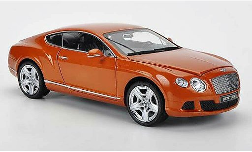 Bentley Continental GT 1/18 Minichamps naranja 2011 coche miniatura