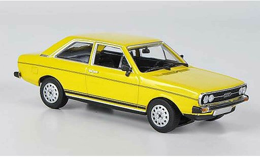 Audi 80 gt 1/43 Minichamps amarillo 1972 coche miniatura
