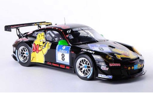 Porsche 911 GT3 1/18 Spark R 2011 No.8 Haribo 24h Nurburgring R.Westbrook/C.Menzel/M.Sursberg/H.G.Riegel coche miniatura