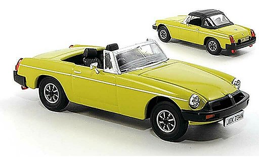 MG B Base 1/43 Vanguards amarillo-verde RHD coche miniatura