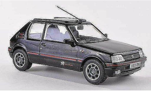 Peugeot 205 GTI 1/43 Vanguards 1.9 Radio 1 L825 OMG negro coche miniatura
