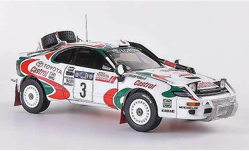 Toyota Celica Turbo 1/43 HPI 4WD No.3 Castrol Y.Fujimoto / A.Hertz Safari Rally 1995 coche miniatura