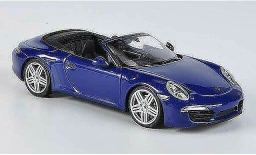 Porsche 911 Carrera 4 1/43 Minichamps Descapotable azul 2012 coche miniatura