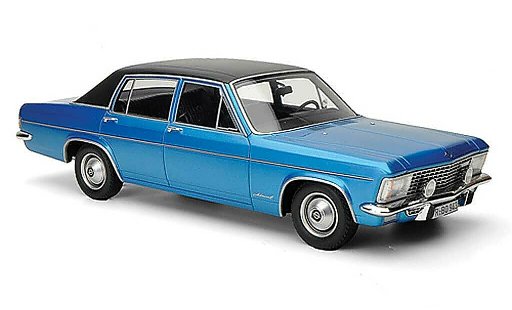 Opel Admiral B 1/18 BoS Models 2800S azul/negro limitada Auflage 1.000 1971 coche miniatura