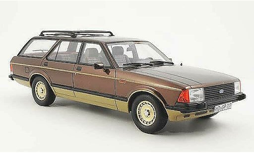 Ford Granada Turnier 1/18 BoS Models MKII Chasseur marron-met./gold limitada Auflage 1.000 1980 coche miniatura