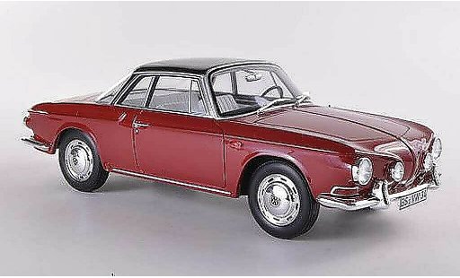 Volkswagen Karmann Ghia Base 1/18 BoS Models Ghia T34 rojo/negro limitada Auflage 1.000 1961 coche miniatura