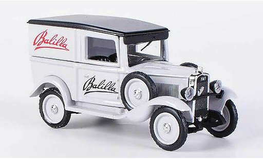 Fiat 508 Furgone 1/43 Rio furgoneta Werbefahrzeug con Plakatwand y Figur coche miniatura