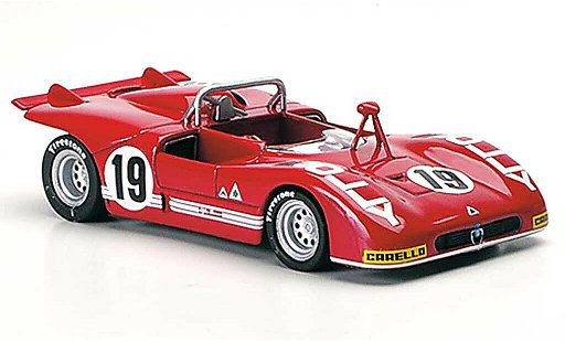 Alfa Romeo 33.3 prototipo 1/43 M4 1972 No.19 Zeccoli / Alberti Interlagos 1972 coche miniatura