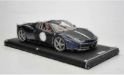 Ferrari 458 Italia Spider 1/18 MR Collection azul/mate negro coche miniatura