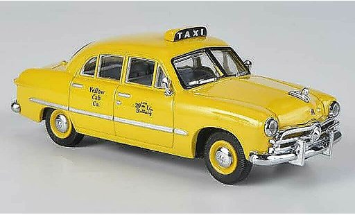 Ford Custom Taxi 1/43 American Heritage Models 4-portes Sedan Yellow Cab Co. amarillo coche miniatura