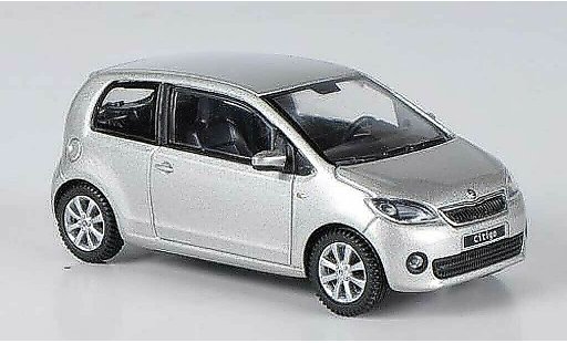 Skoda Citigo 3 portes 1/43 Abrex gris Brilliant 3- 2012 coche miniatura