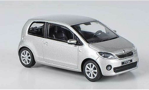 Skoda Citigo 3 portes 1/43 Abrex gris Leaf 3- 2012 coche miniatura