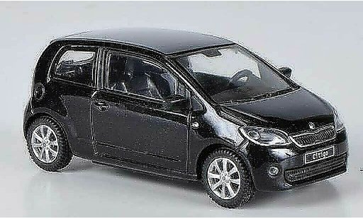 Skoda Citigo 3 portes 1/43 Abrex negro 3- 2012 coche miniatura