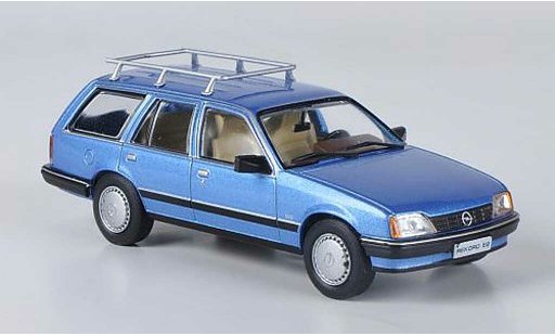 Opel Rekord E2 1/43 Hachette Caravan azul (ohne Magazin) 1982 coche miniatura