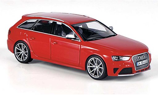 Audi RS4 avant 1/43 Minichamps (tipo B8) rojo 2012 coche miniatura