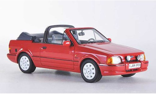 Ford Escort Cabriolet 1/43 Neo MkIV Descapotable rojo 1986 coche miniatura