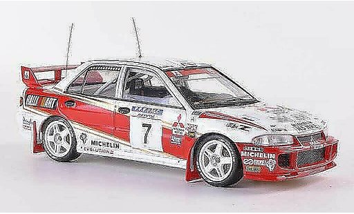 Mitsubishi Lancer Evolution III 1/43 HPI No.7 RalliArt T.Makinen / J.Repo Rally Catalunya 1996 coche miniatura