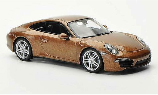 Porsche 911 Carrera 4 1/43 Minichamps marron 2012 coche miniatura