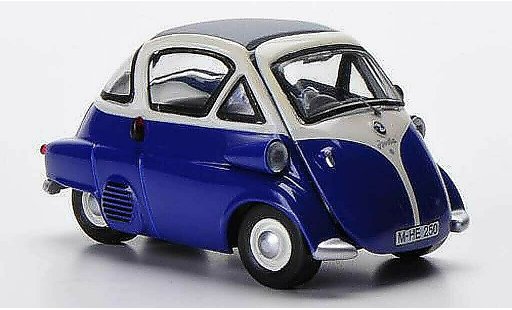 Bmw Isetta citadine 1/43 Schuco azul/blanco coche miniatura