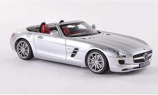 Mercedes SLS Roadster 1/43 Schuco AMG (R197) gris 2012 coche miniatura