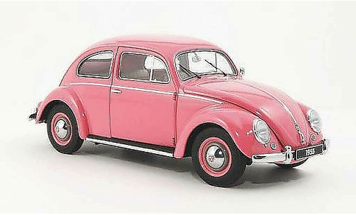 Volkswagen Kafer Base 1/18 Autoart rosa 1955 coche miniatura