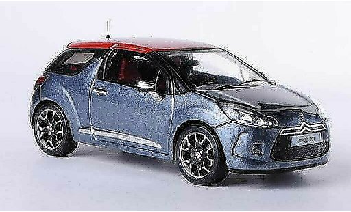 DS Automobiles DS3 Berline 1/43 IXO gris/rojo 2011 coche miniatura