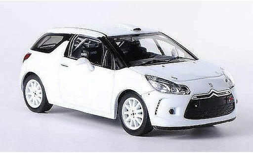 DS Automobiles DS3 R3 1/43 IXO blanco Plain Body Version 2010 coche miniatura