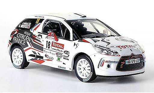 DS Automobiles DS3 R3 1/43 IXO No.18 Total K.Meeke / P.Nagle Rally Mont-Blanc Morzine 2010 coche miniatura