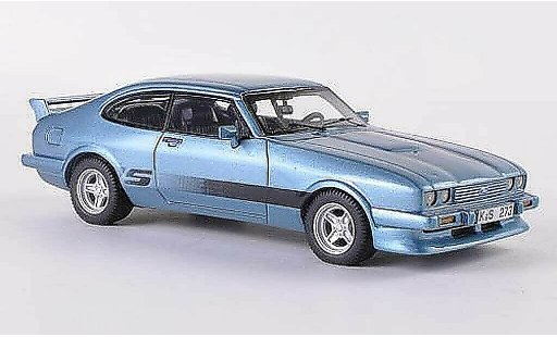 Ford Capri 2.8 Turbo 1/43 Neo MK III Tuning S-Version azul 1981 coche miniatura