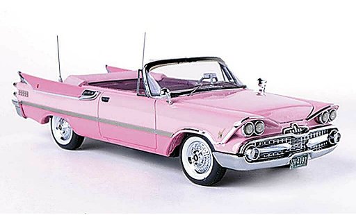 Dodge Custom Royal Lancer Cabriolet 1/43 American Excellence Convertible rosa/rosa limitada Auflage 500 pieza 1959 coche miniatura