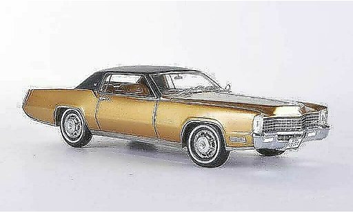 Cadillac Eldorado Coupe 1/43 Neo 2-Door gold/negro 1968 coche miniatura