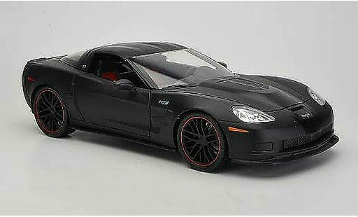 Chevrolet Corvette Coupe 1/18 Jada Toys C6 mate negro/negro 2009 coche miniatura