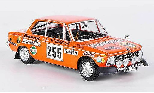 Bmw 2002 ti 1/43 Trofeu No.255 Jagermeister Stiller/Wagener Rally Monte Carlo 1973 coche miniatura