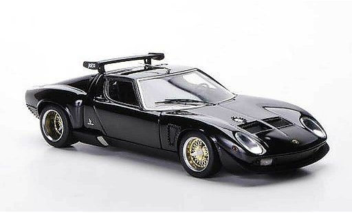 Lamborghini Miura Jota 1/43 FrontiArt SVR negro 1972 coche miniatura