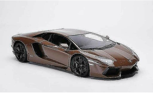 Lamborghini Aventador LP700-4 1/18 FrontiArt marron 2011 coche miniatura
