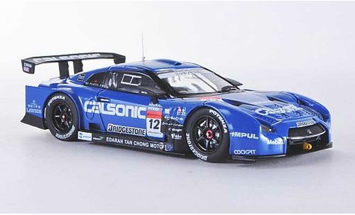 Nissan Skyline R35 1/43 Ebbro GT-R No.12 Calsonic Impul Low Down Force Super GT500 2012 coche miniatura