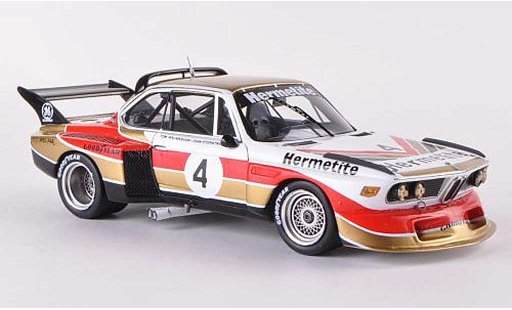 Bmw 3.0 CSL 1/43 Spark Gr.5 No.4. Hermetite 6h Silverstone 1976 J.Fitzpatrick/T.Walkinshaw coche miniatura
