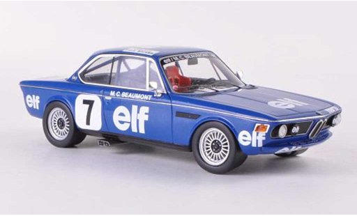 Bmw 3.0 CSL 1/43 Spark No.7 Elf Championnat de France Production 1976 M.C.Beaumont coche miniatura