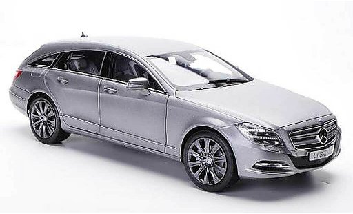 Mercedes Classe CLS Shooting Brake 1/18 Norev (X218) mate gris 2012 coche miniatura
