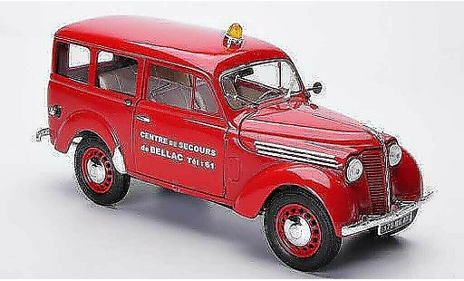 Renault Juvaquatre Base 1/18 Solido Bomberos Bomberos (F) coche miniatura