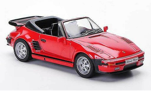 Porsche 911 Cabriolet 1/43 Solido Carrera Descapotable Flatnose rojo 1989 coche miniatura