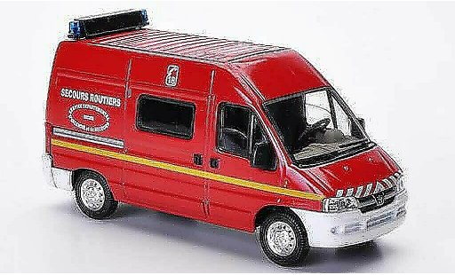 Peugeot Boxer Base 1/43 Solido Secours Routiers - Indre (F) coche miniatura