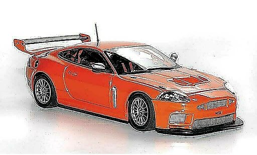 Jaguar XKR GT3 1/43 Minichamps Street naranja 2008 coche miniatura